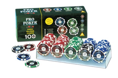 Фишки Pro Poker с номиналом 100 штук